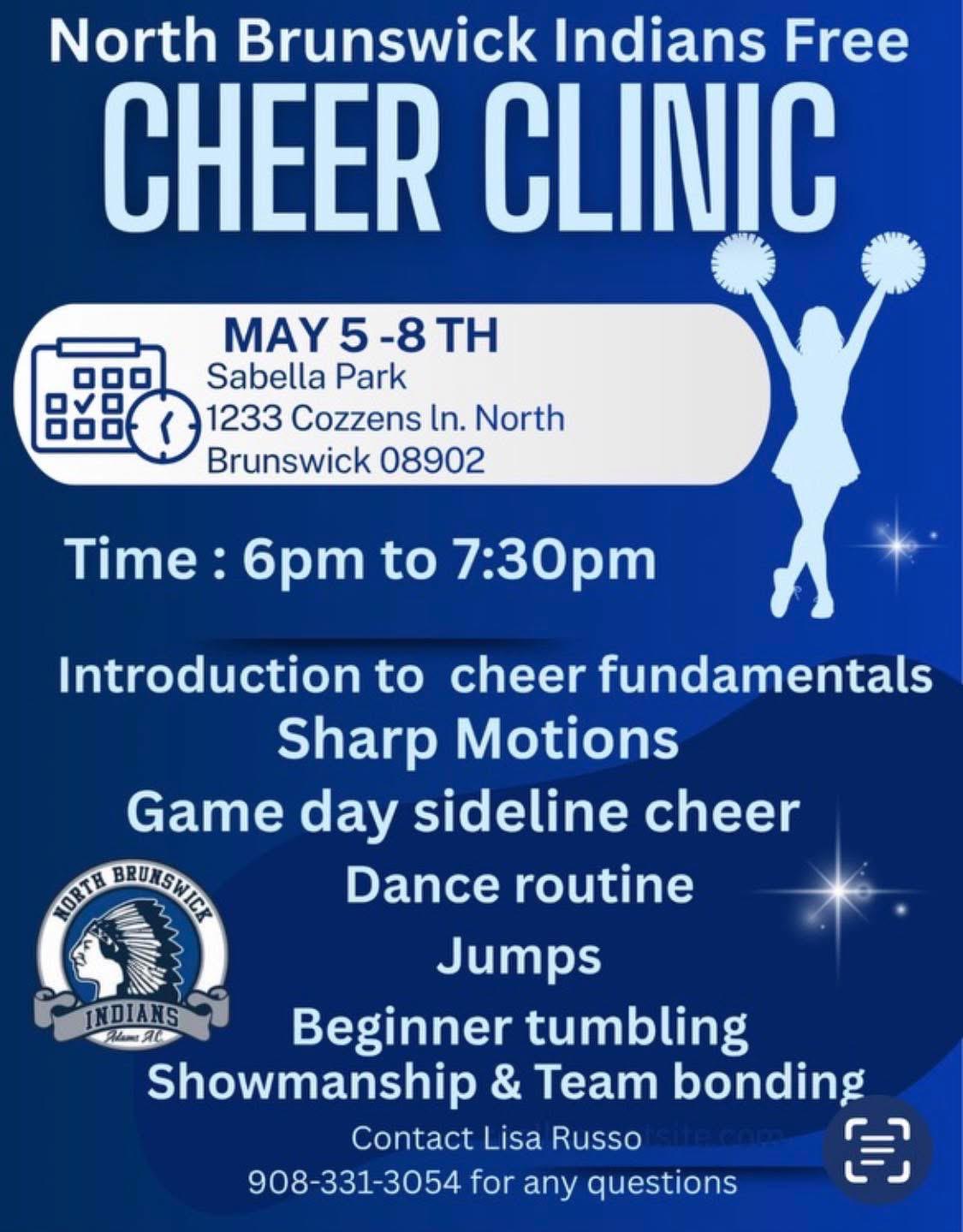 Indians Free Cheer Clinic